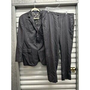 Brooks Brothers Mens 1818 Regent Fit Gray Suit Made in USA 44R 38W